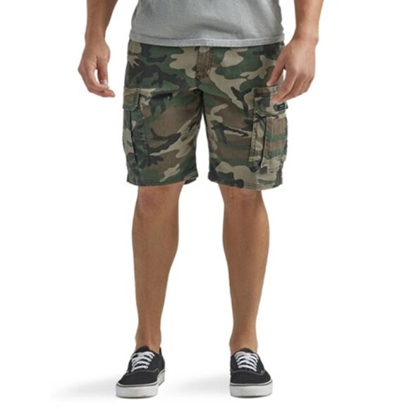 Wrangler Five Star Heritage Relaxed Fit Camo Cargo Shorts NWT Size 32 - Picture 1 of 13